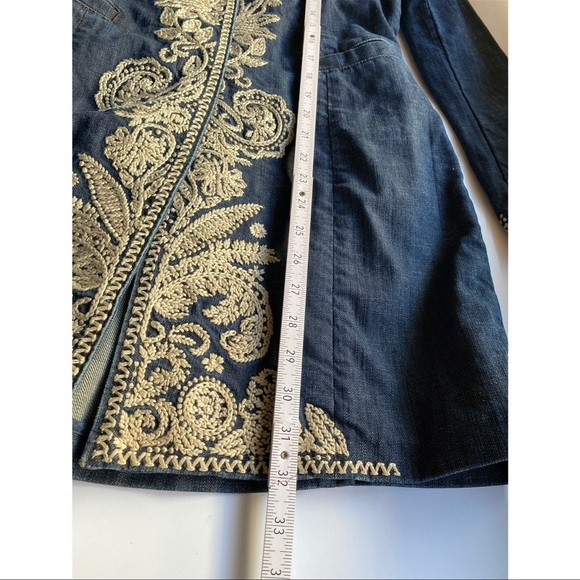 Tommy Bahama Embroidered Longline Women’s Denim Jacket - Picture 10 of 12